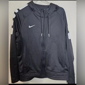 Nike Elite Stripe Full Zip Hoody Anthracite Jacket Men's Black/White Size XL